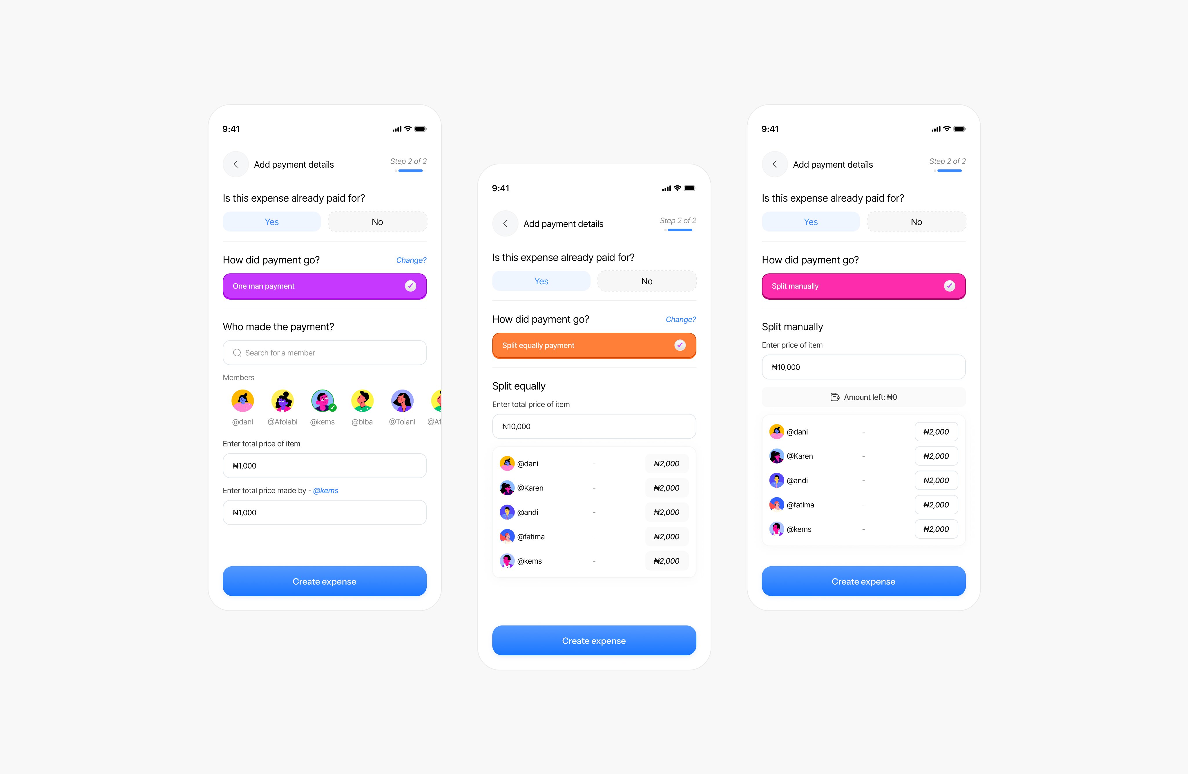User Details Form Design