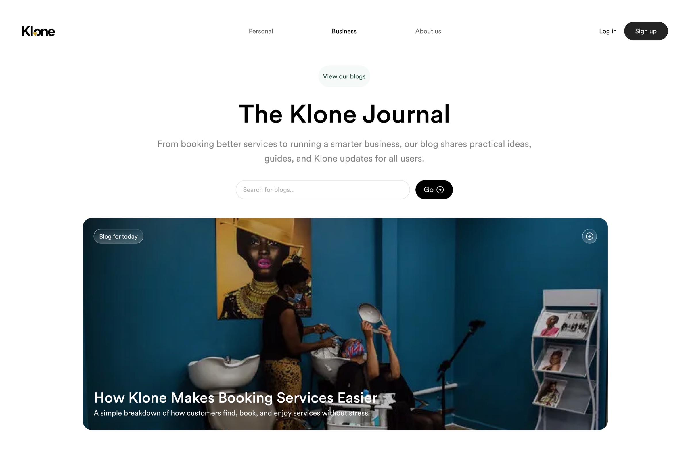 Klone journal website