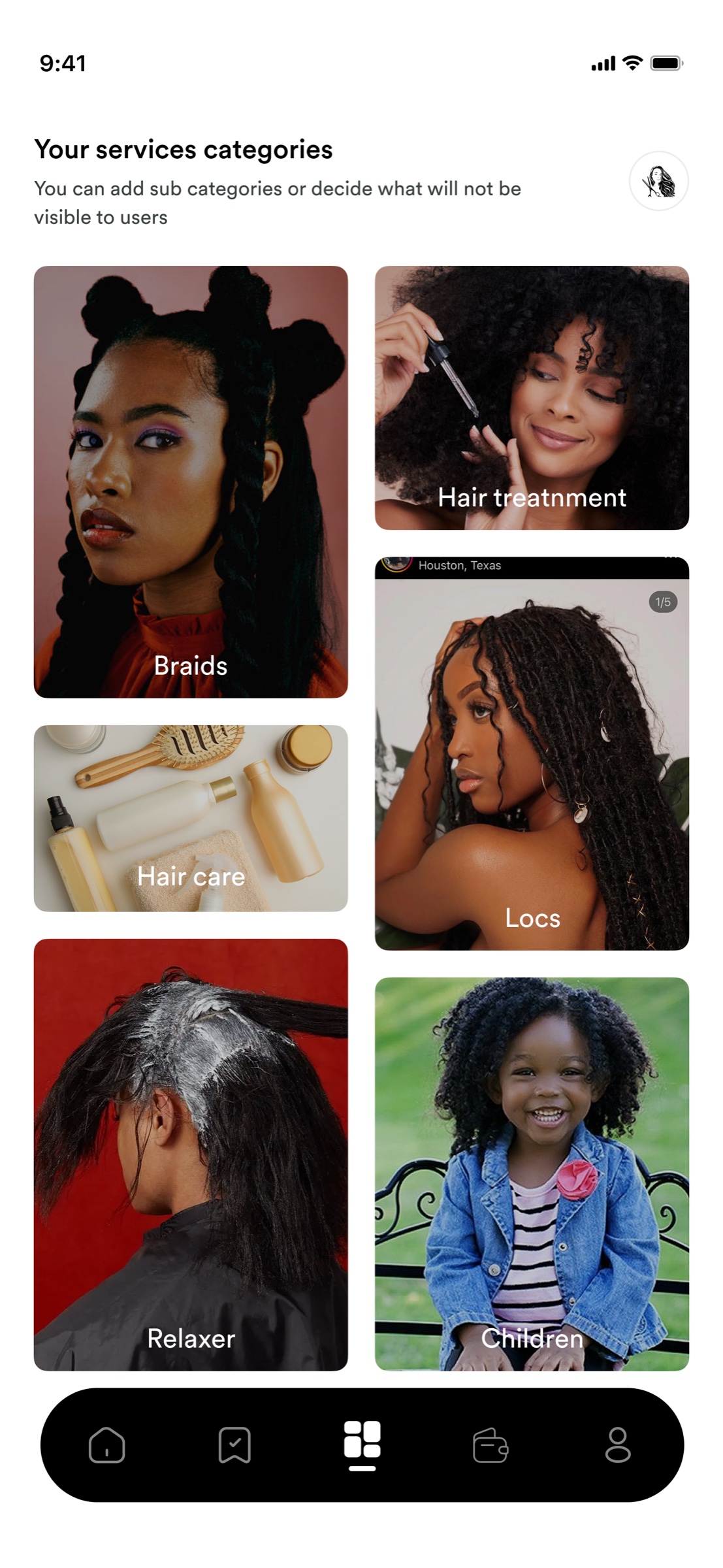 Service categories